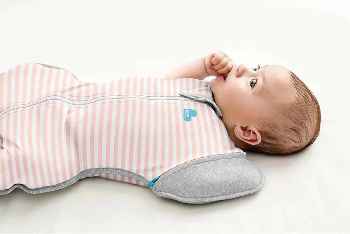 Love To Dream™ Babyslaapzak Swaddle Up™ - Inbakeren Afbouwen - Baby 6-9 Maanden - 8.5-11 Kg - All Season - Oud Roze - Afbeelding 4