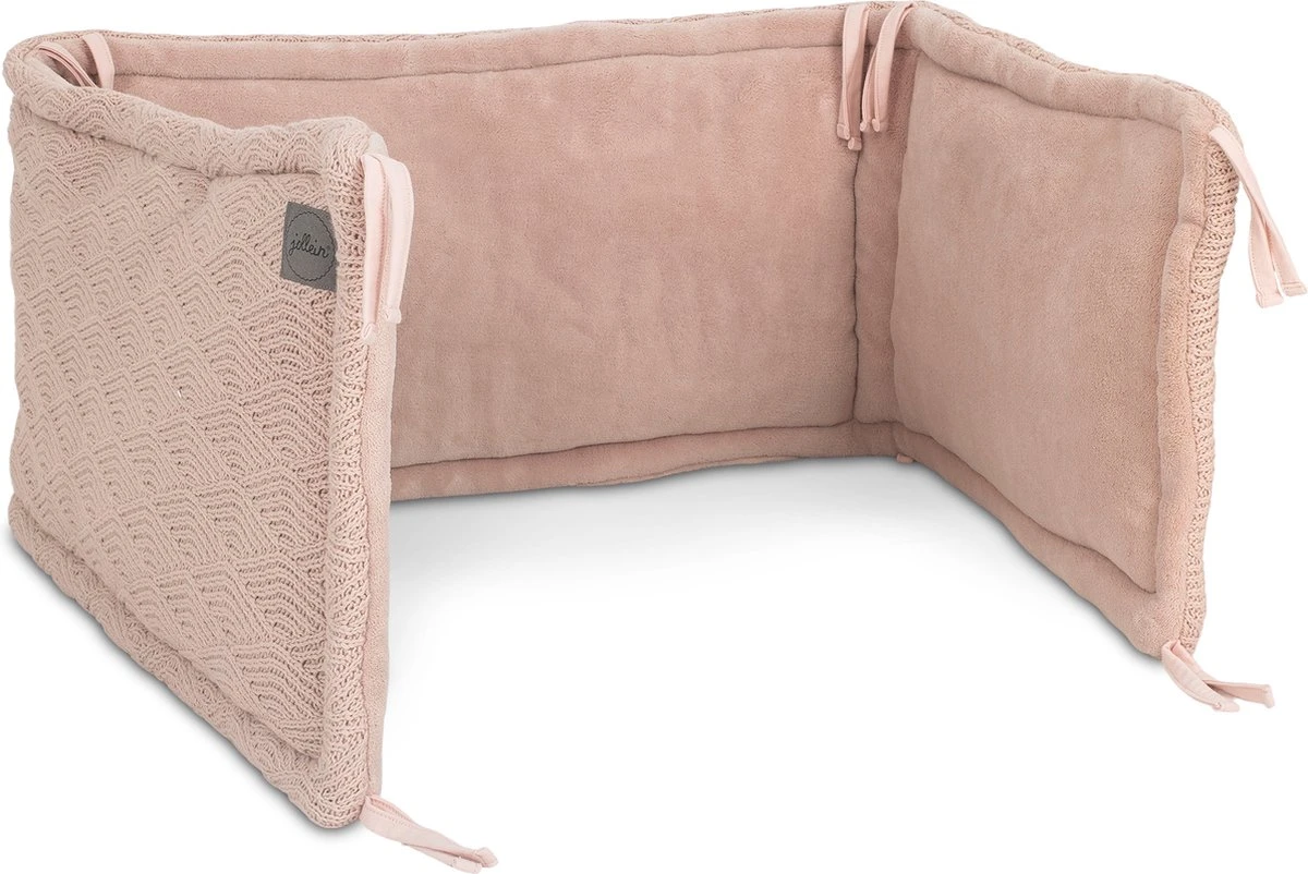 Jollein Bedomrander River Knit 180x35cm - Pale Pink