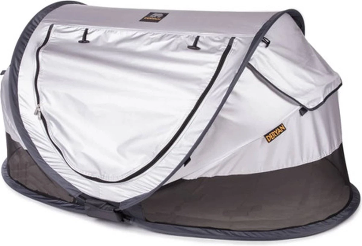 Deryan Peuter Luxe Campingbedje – Inclusief Zelfopblaasbare Matras - Silver - Afbeelding 13