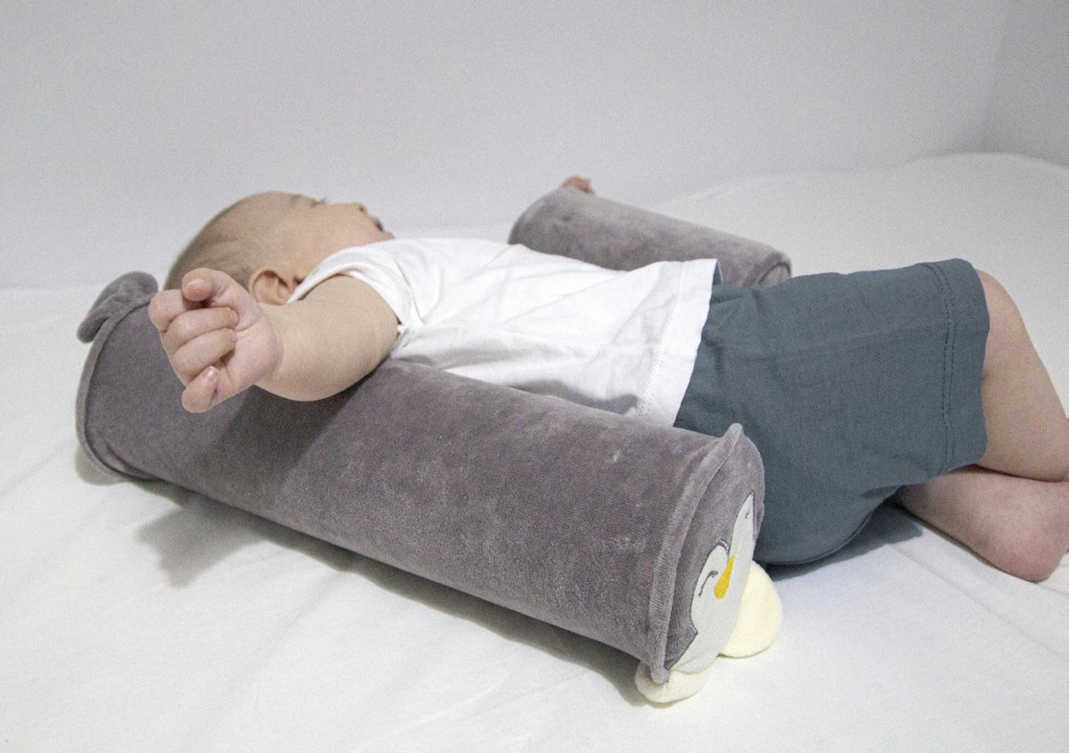 Babyjem Pinguin Grijs Zijligging Steunkussen 679 - Afbeelding 2