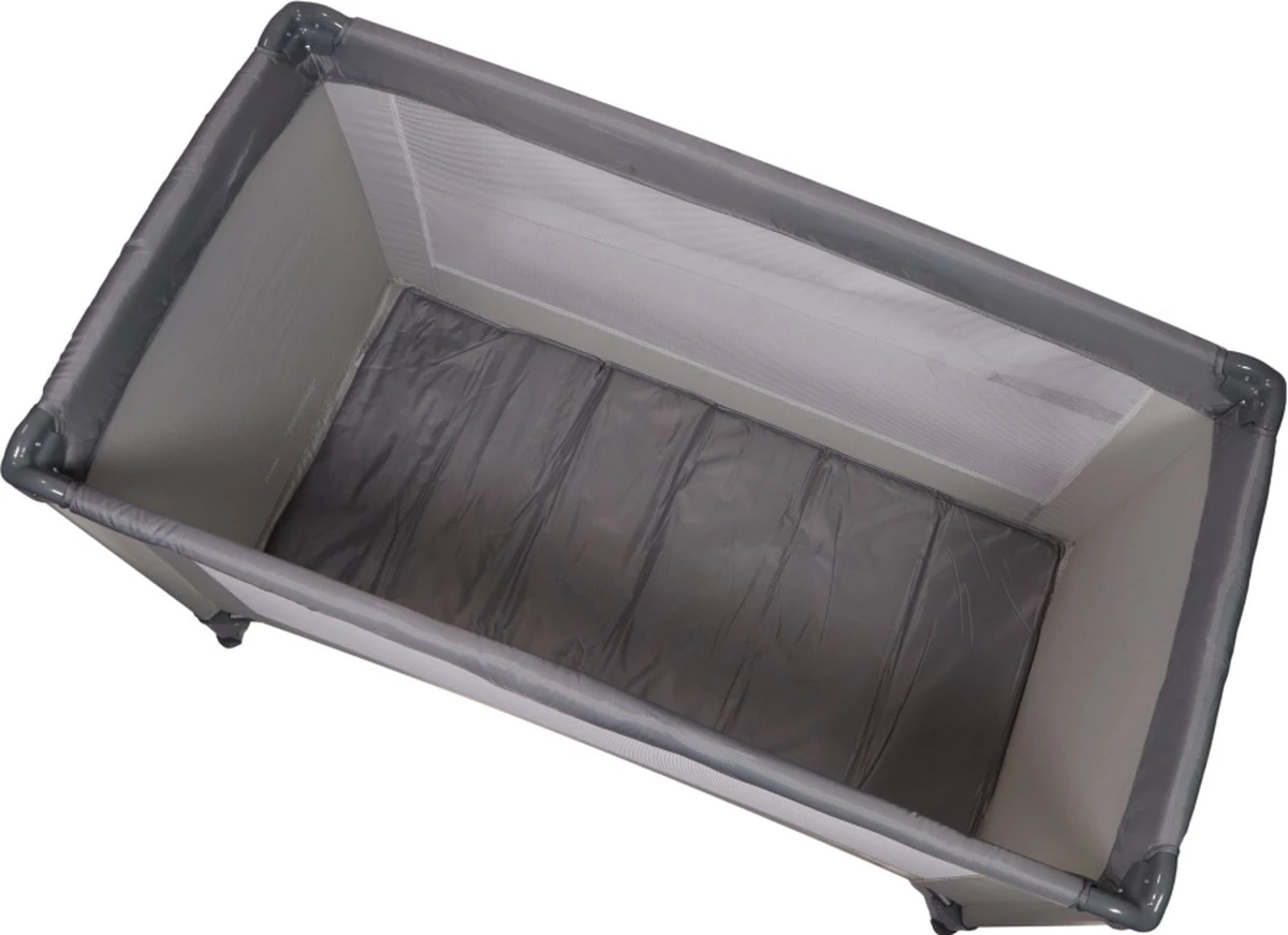 Ding Campingbedje - Grijs - 120x60 Cm - Reisbedje Inclusief Bodemmatrasje - Afbeelding 3