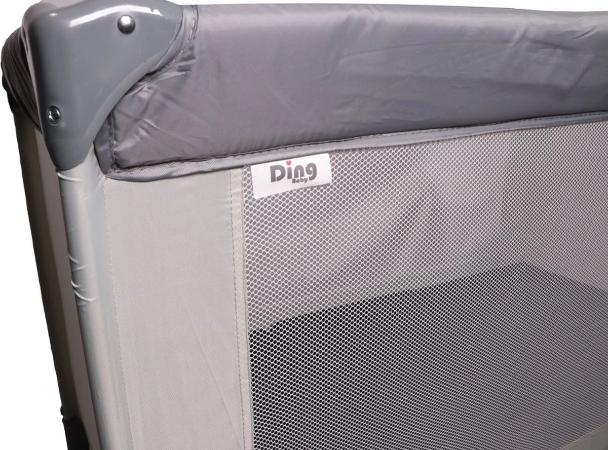 Ding Campingbedje - Grijs - 120x60 Cm - Reisbedje Inclusief Bodemmatrasje - Afbeelding 6