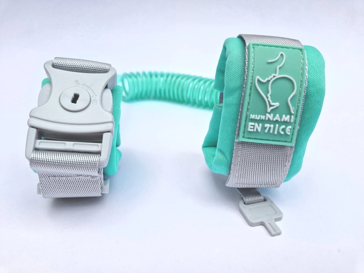 Polstuigje Mintgroen 360 Plus Met Slotje - Het Enige CE Gekeurde Polstuigje - 2 Meter Elastisch Koord - Kindertuigje - Afbeelding 2