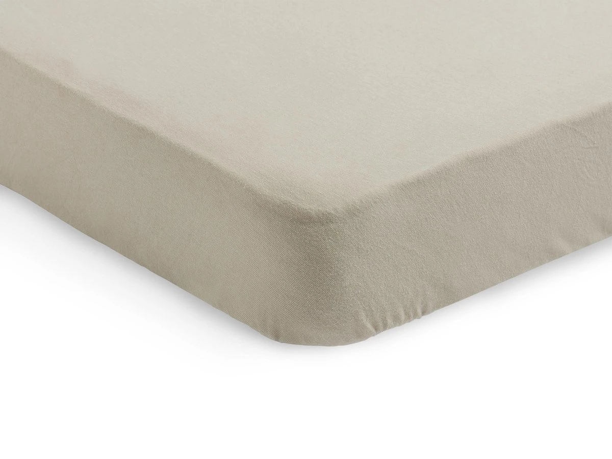 Jollein Baby Hoeslaken Ledikant Jersey 60x120cm - Nougat - 2 Stuks - Afbeelding 3