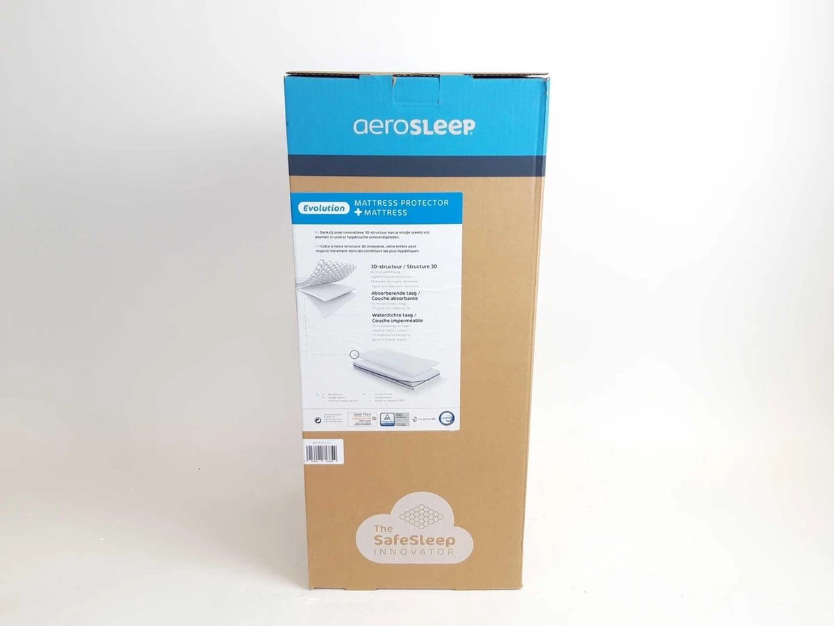 AeroSleep® Evolution Pack 2-in-1 : Matras + 3D Matrasbeschermer - Bed - 60 X 120 Cm - Afbeelding 18