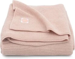 Jollein Baby Deken Wieg 75x100cm Basic Knit - Pale Pink