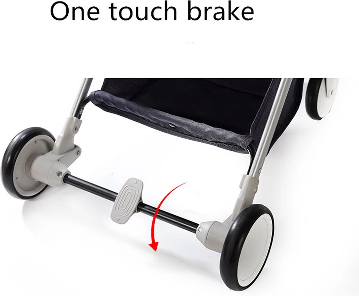 WOOSH New Buggy - Antraciet - One Hand Folding - 3 Slaapstanden - Wandelwagen Tot 25 Kg - Gratis Extra's - Afbeelding 19