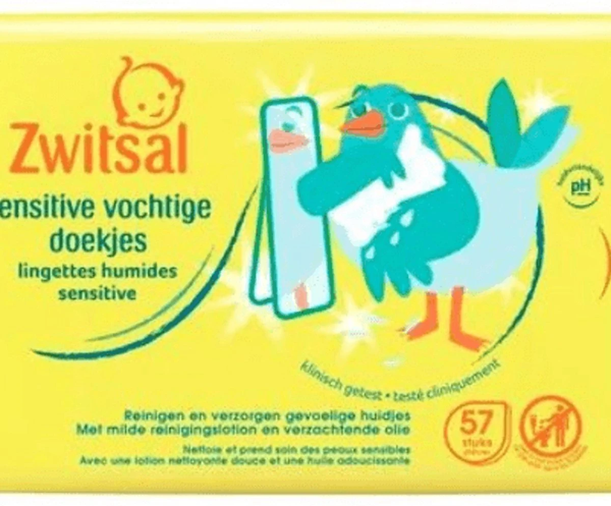 Zwitsal - Sensitive Snoetenpoetsers - Beestenboel - 1 X 57 Stuks - 57 Toetendoekjes - Afbeelding 4