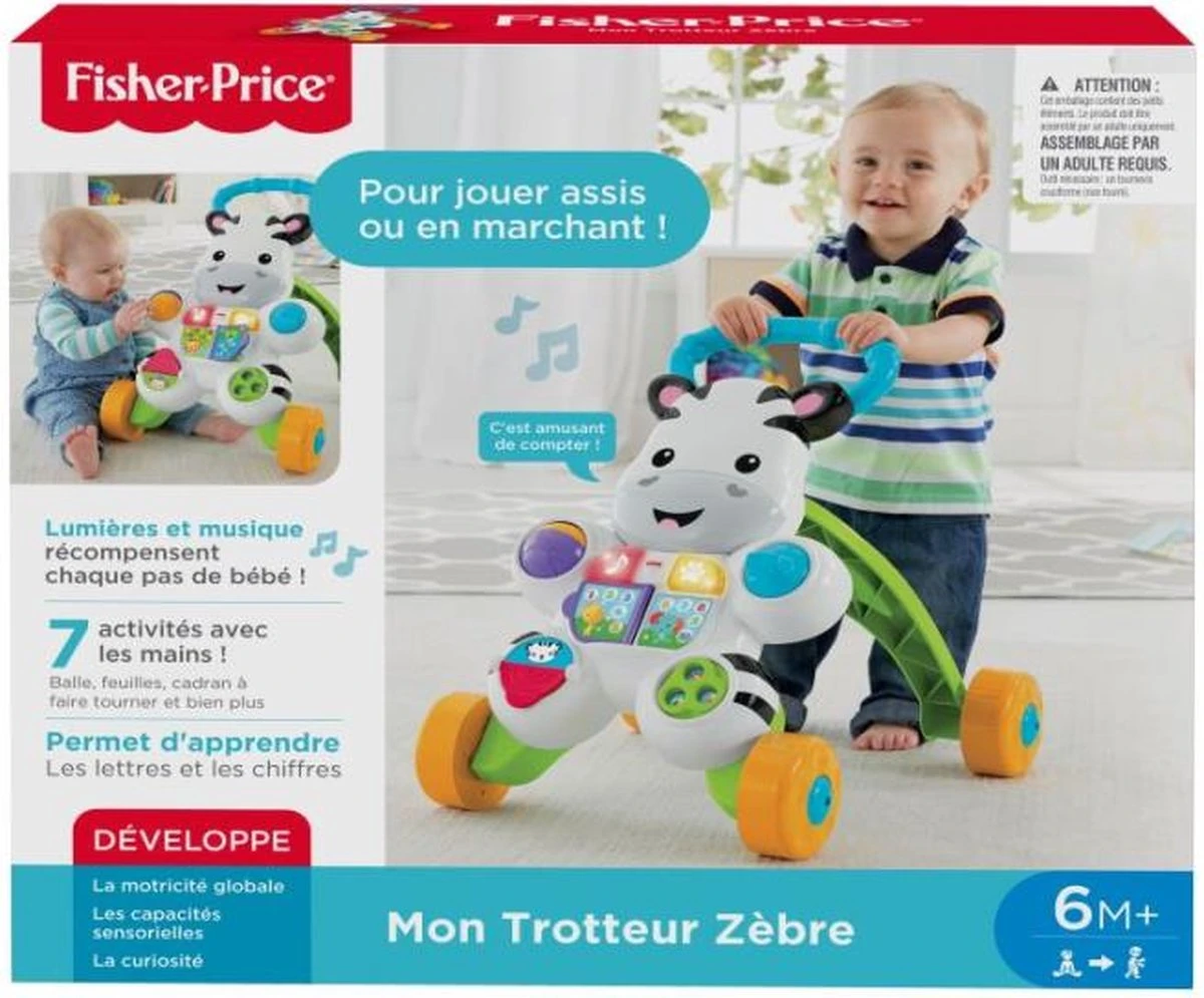 Fisher Price Fisher-Price Loop Met Mij Zebra - Franstalige Editie
