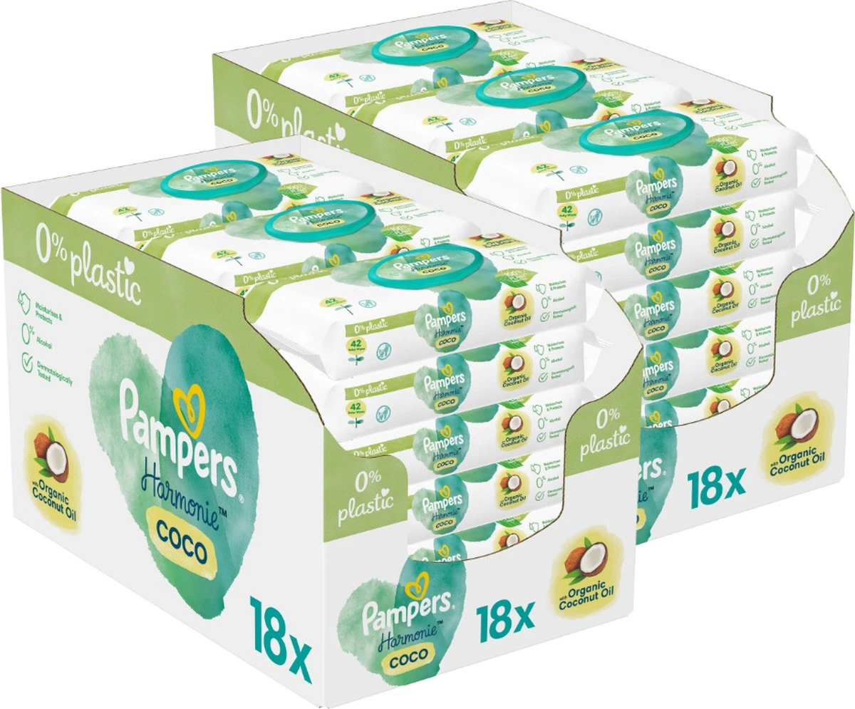 Pampers® Pampers - Harmonie Coco - Billendoekjes - 1512 Doekjes - 36 X 42