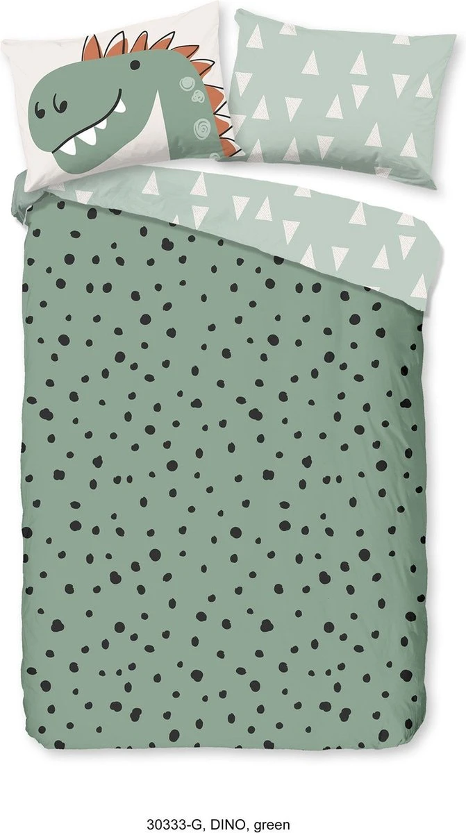 Good Morning Kids Dekbedovertrek Dino-Ledikant (100 X 135 Cm) - Afbeelding 5