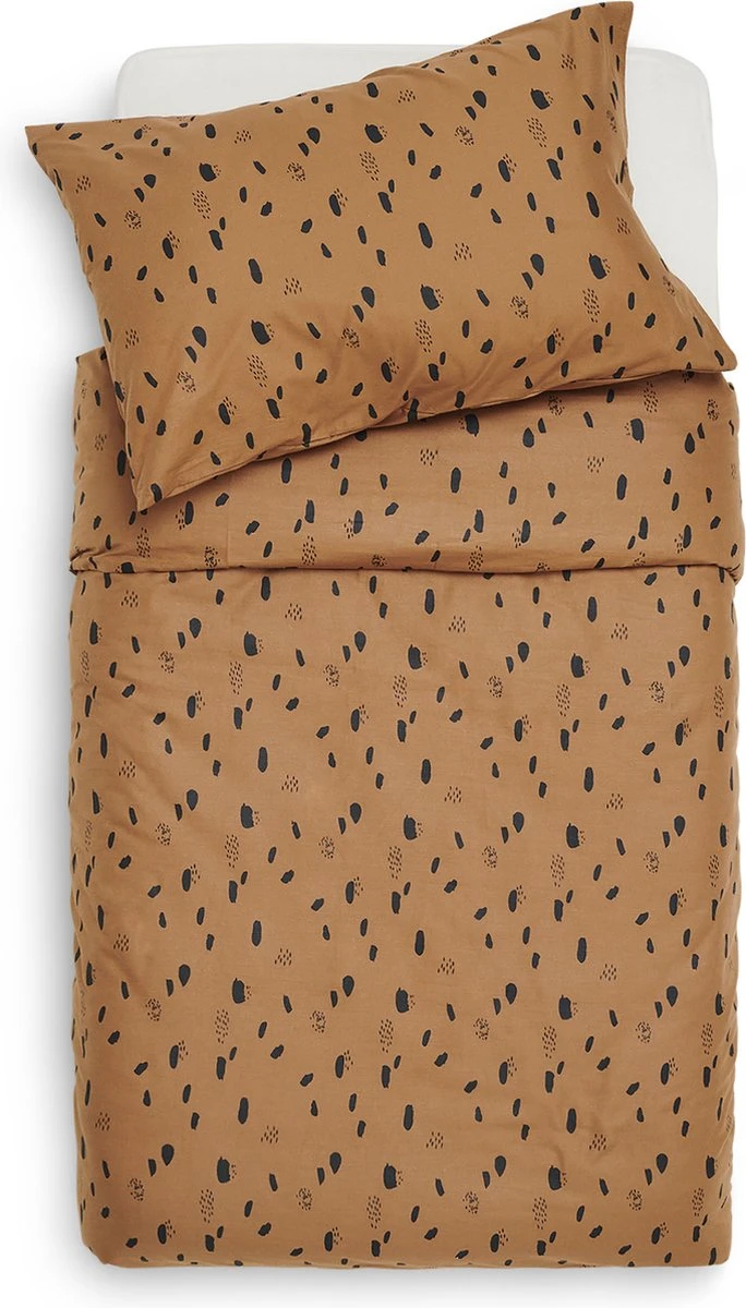 Jollein Baby Dekbedovertrek Met Sloop Spot 100x135/140cm - Caramel - Afbeelding 2