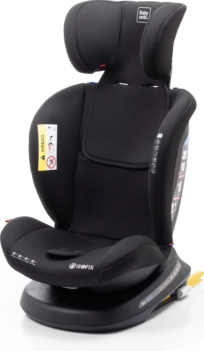 Autostoel Babyauto Rodia 360° Met Isofix - Groep 0+/1/2/3 Zwart (0-36kg) - Afbeelding 11