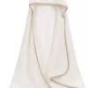 IL BAMBINI - Zachte Baby Badponcho - Fleece Handdoek - Omslagdoek - Badcape - 90x90 Cm - Wit