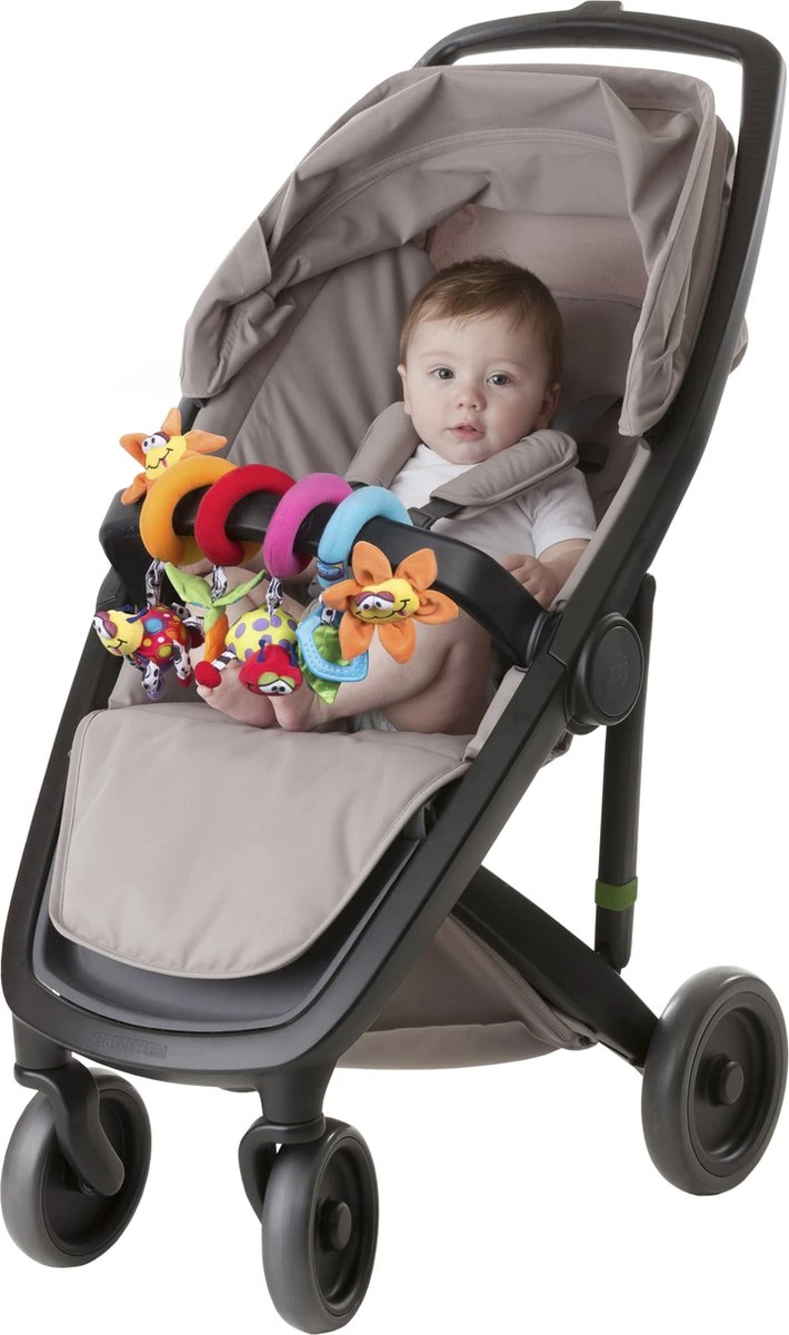 Playgro Boxspiraal Amazing Garden Twirly Whirly - Kinderwagen Speeltje - Activiteitenspiraal - Afbeelding 3