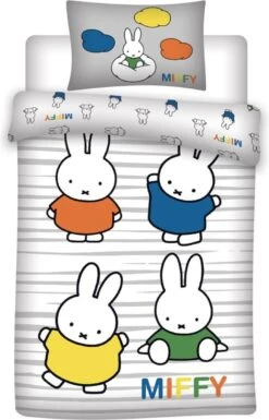 Miffy BABY Dekbedovertrek, Nijntje - 100 X 135 Cm - Katoen