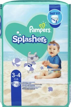 PampersĀ® Pampers Splashers 12 Wegwerpbare Zwemluiers - Maat 3-4