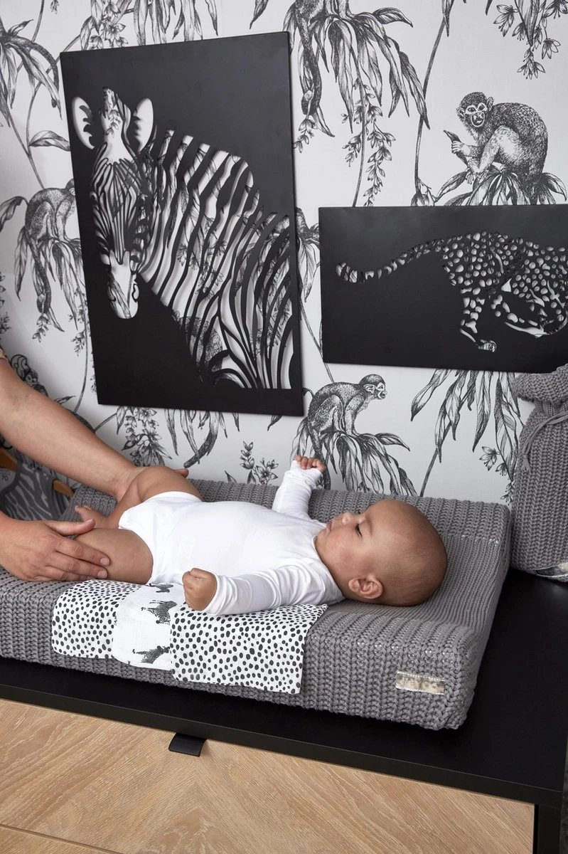 Meyco Zebra Animal Starterset - 9-pack - Hydrofiel - Black - Afbeelding 2