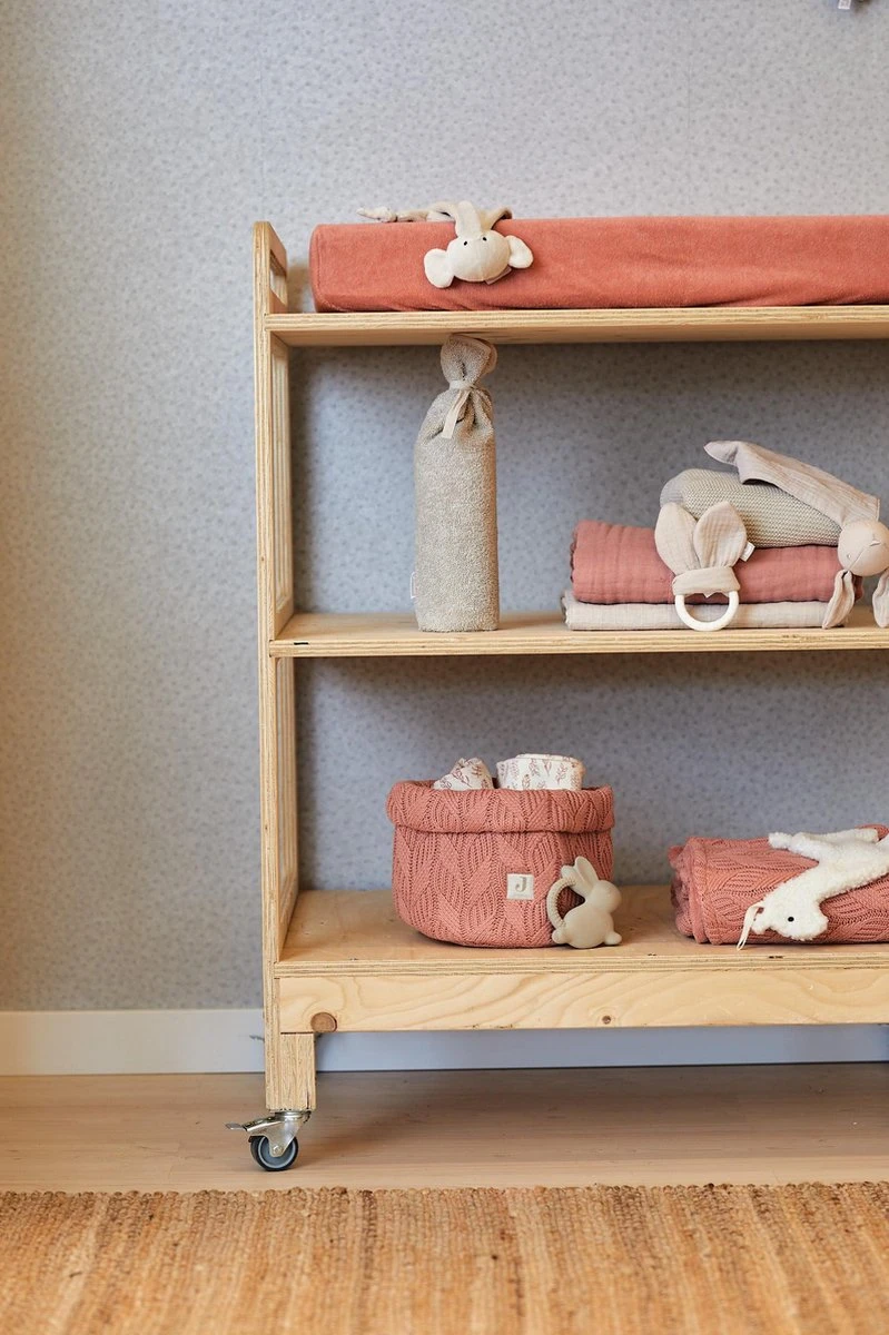 Jollein Hydrofiel Multidoek Meadow 70x70cm - Rosewood - 3 Stuks - Afbeelding 8