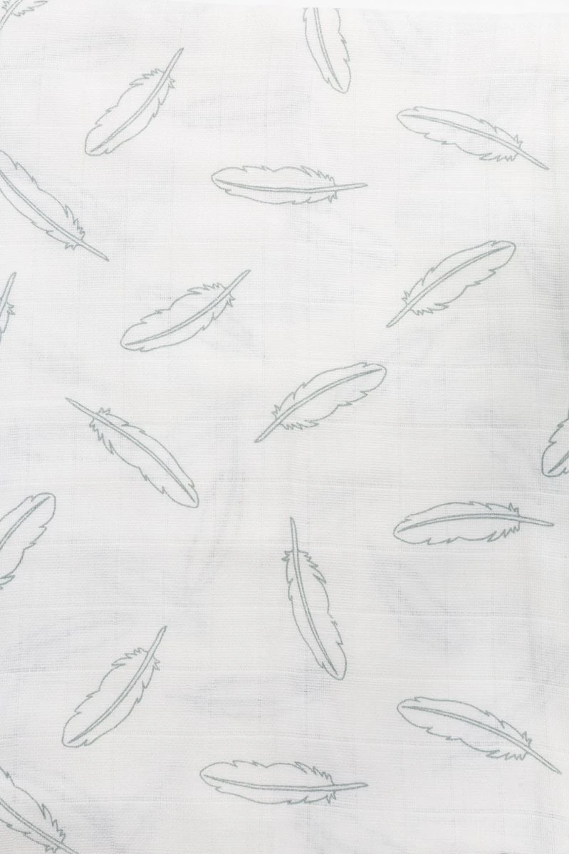 Meyco Clouds/Dots/Feathers Starterset - 9-pack - Hydrofiel - Stone Green - Afbeelding 2