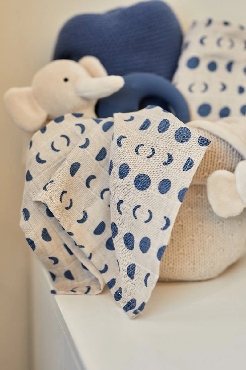 Jollein Hydrofiel Multidoek Spot 115x115cm - Storm Grey - 2 Stuks - Afbeelding 12