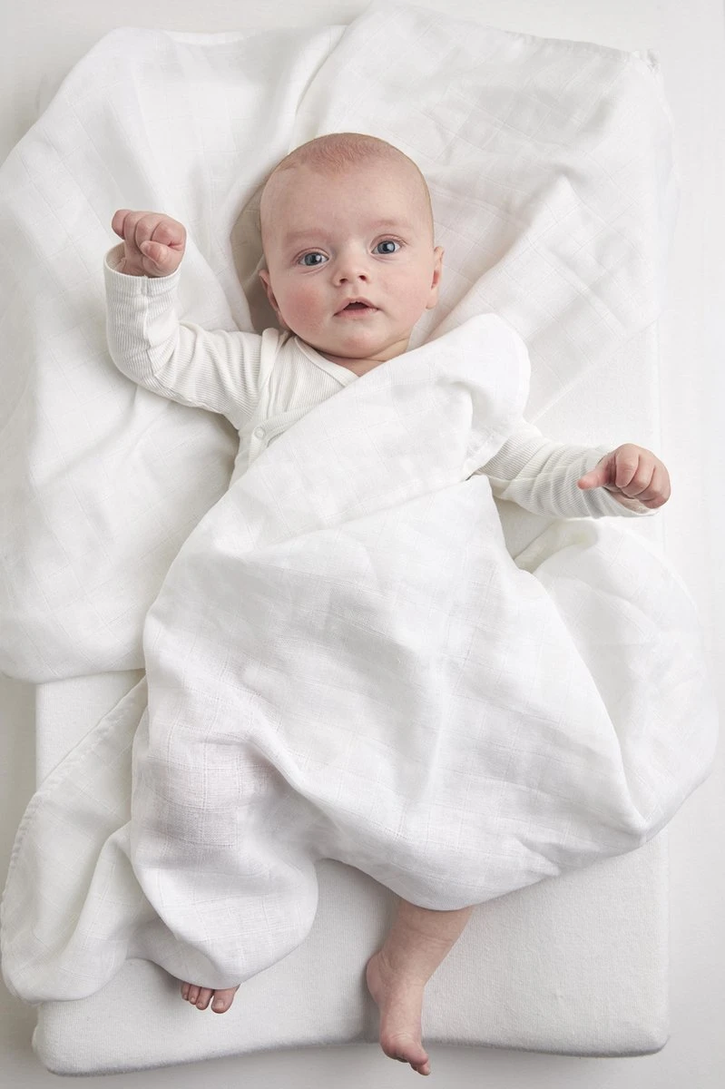 Meyco Hydrofiele Biologische Washandjes Uni - 6-pack - Wit - Afbeelding 2