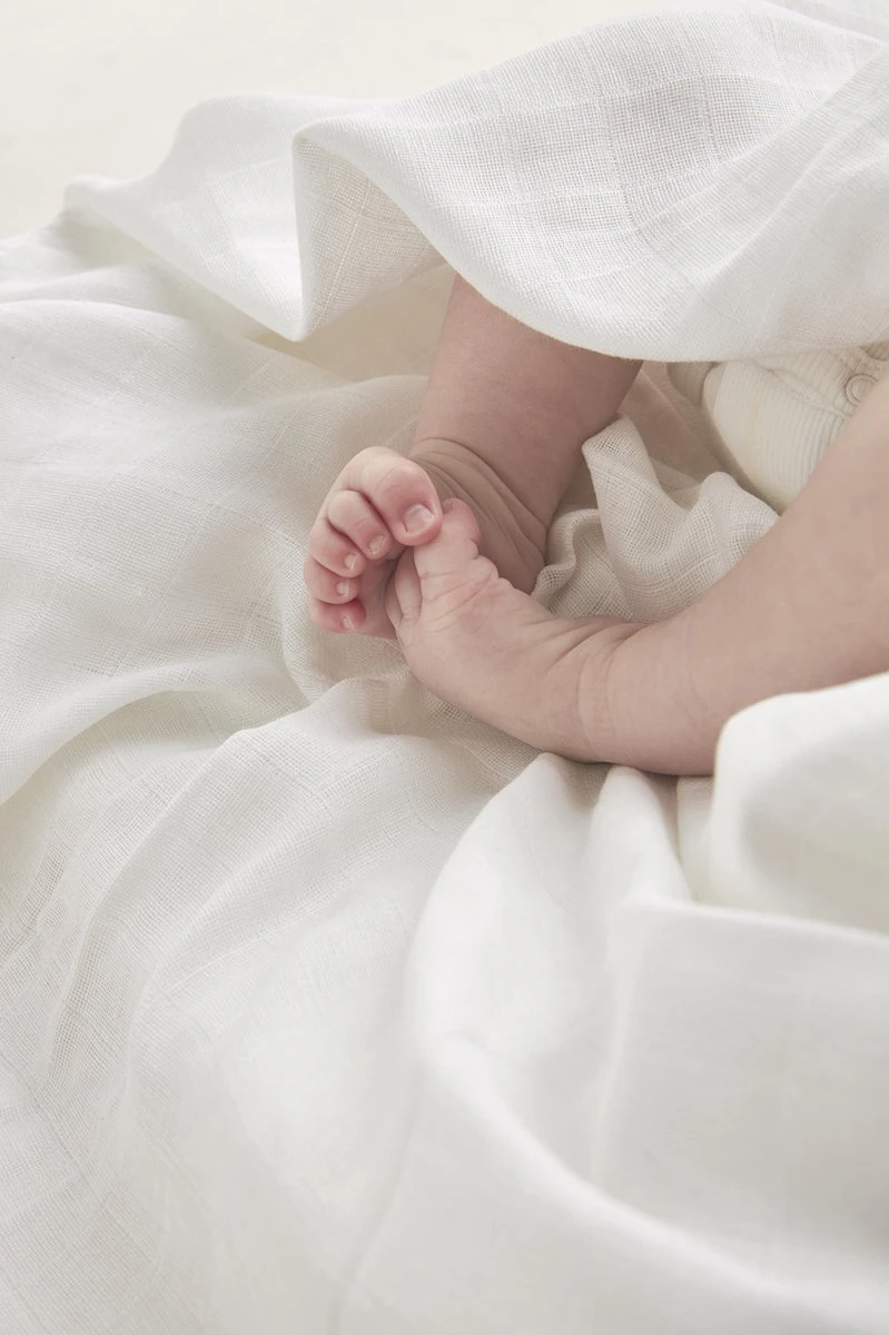 Meyco Hydrofiele Biologische Washandjes Uni - 6-pack - Wit - Afbeelding 3