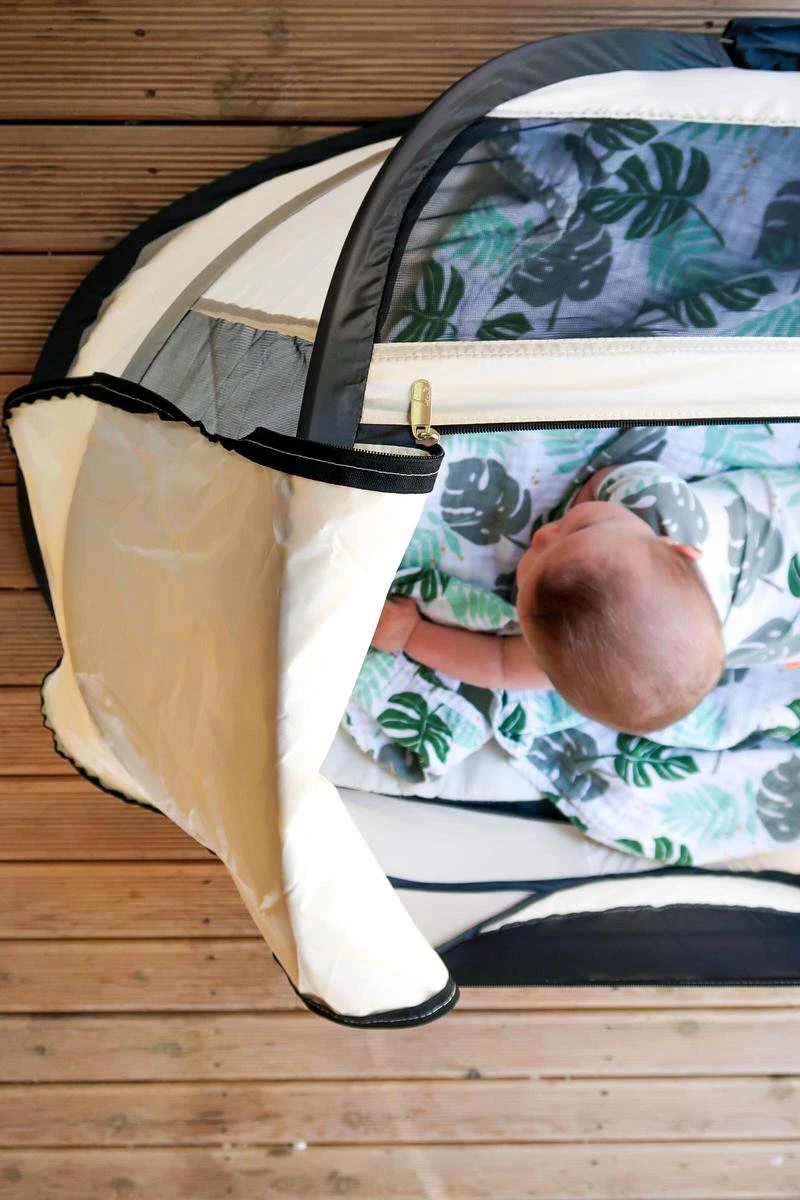 Deryan BabyBox Campingbedje - Baby Tentje - Cream - Afbeelding 4