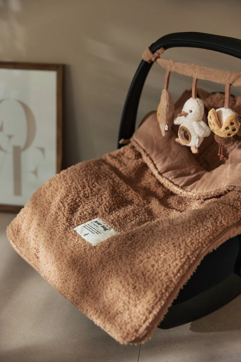 Jollein Voetenzak Voor Autstoel & Kinderwagen Boucle - Biscuit - Afbeelding 4