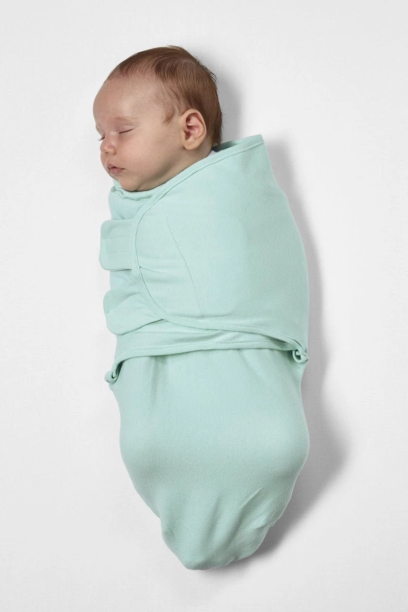 Meyco Uni Swaddlemeyco Inbakerdoek - Forest Green - 0-3 Maanden - Afbeelding 10