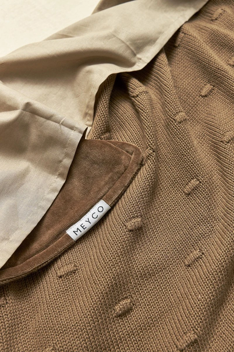 Meyco Cheetah/Uni Ledikant Laken - 2-Pack - Taupe - 100x150cm - Afbeelding 3