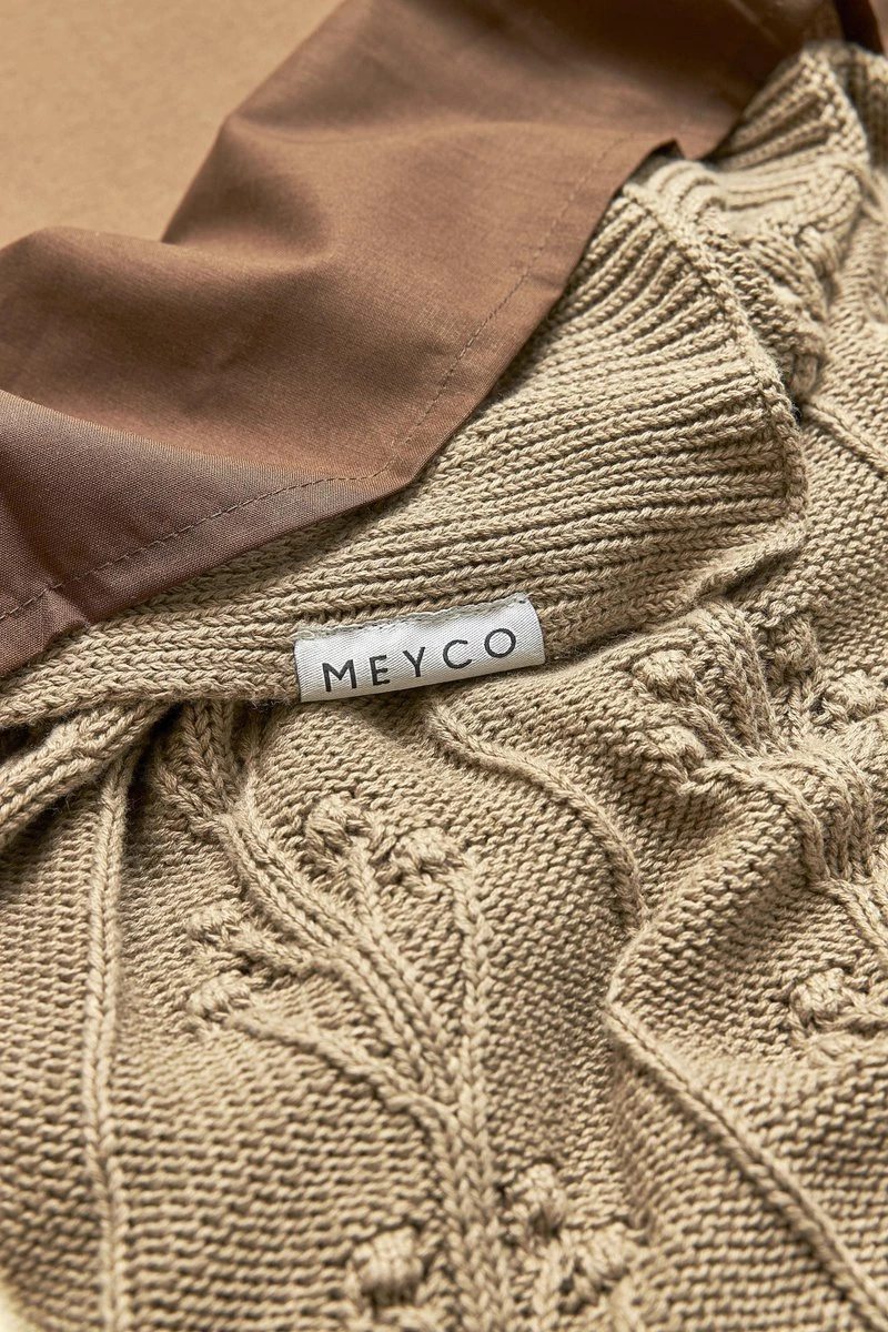 Meyco Cheetah/Uni Wieglaken - 2-pack - Chocolate - 75x100cm - Afbeelding 2