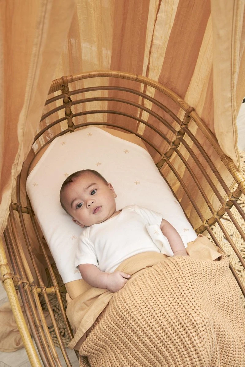 Meyco Ledikant Laken Uni 2-pack - 100x150cm - Camel/Warm Sand - Afbeelding 2