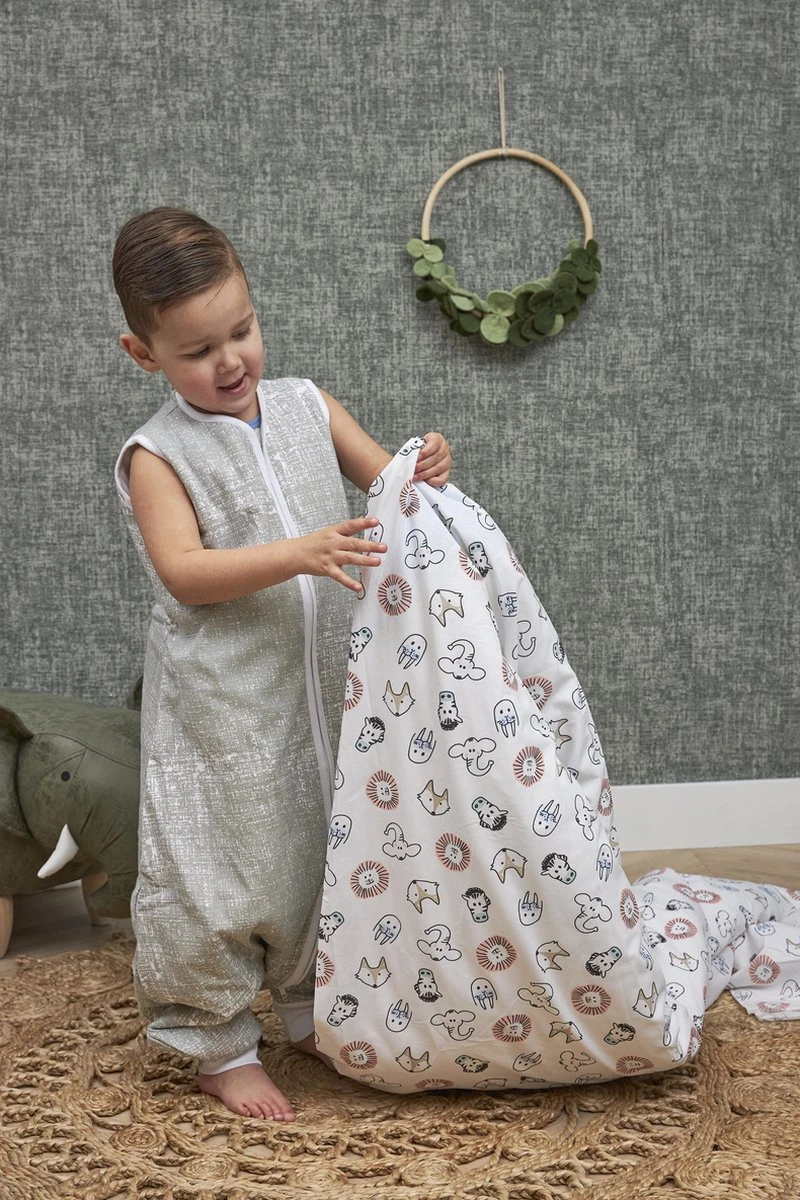 Meyco Animal Dekbedovertrek Ledikant - 100x135 Cm - Afbeelding 3