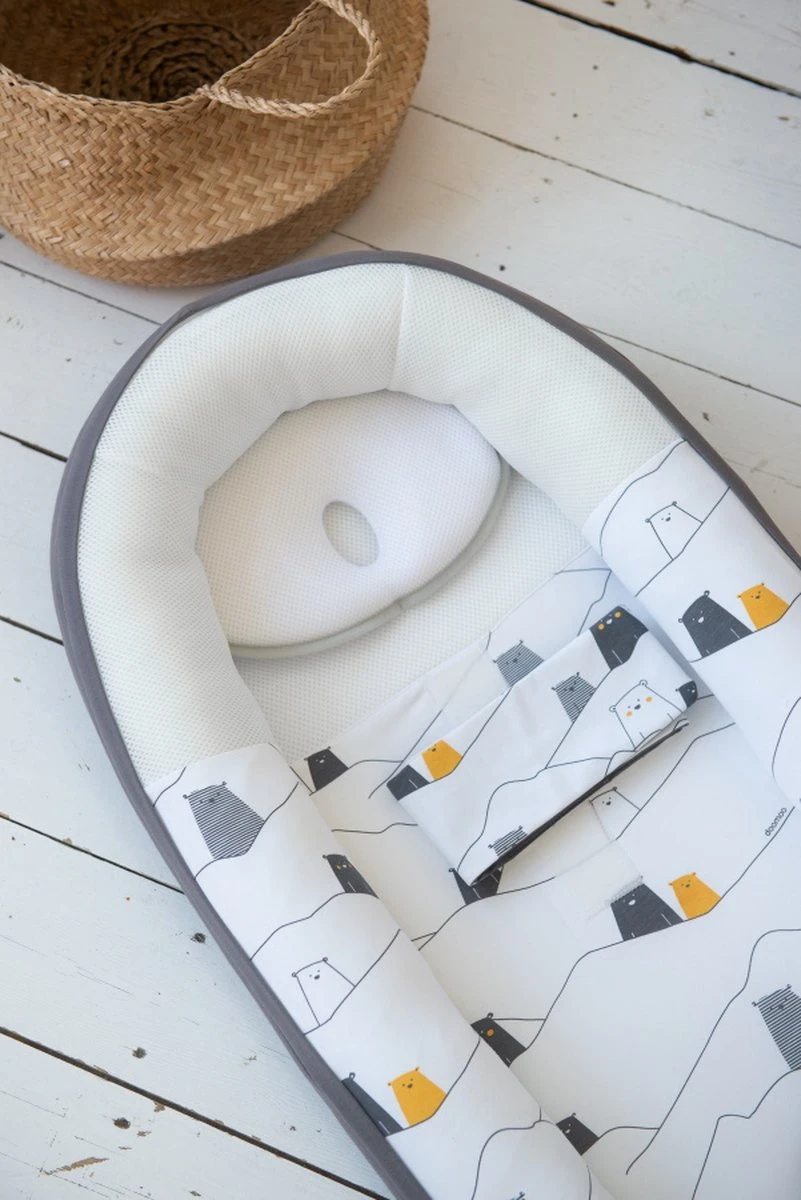 Doomoo Basics Baby Pillow - Klein Ergonomisch Hoofdkussentje - Afbeelding 8
