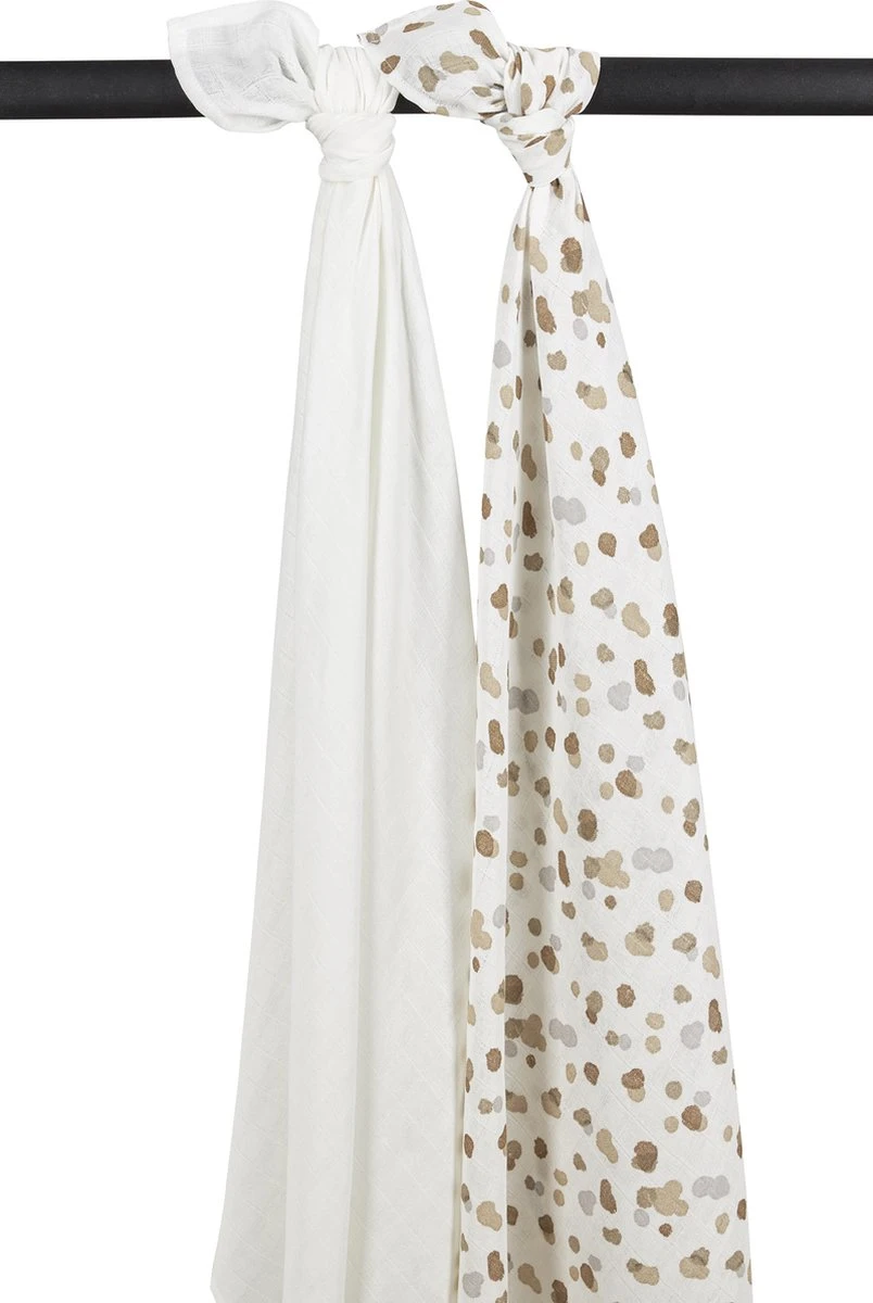 Meyco Stains Swaddle - 2-pack - Neutral - 120x120cm