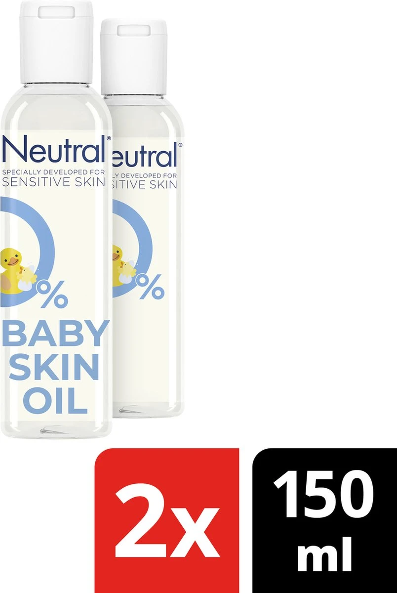 Neutral 0% Baby Huidolie Parfumvrij - 2 X 150 Ml - Voordeelverpakking