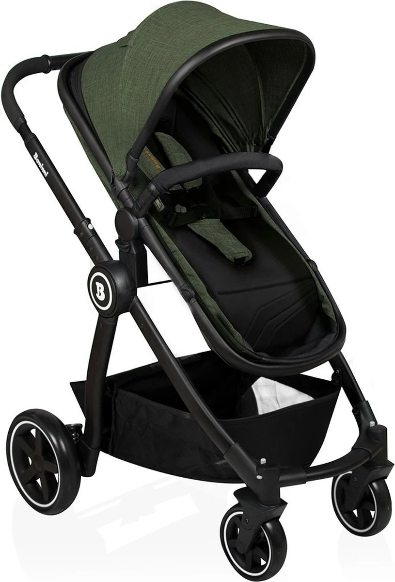 Baninni Kinderwagen Otto 3 In 1 Olive Green - Afbeelding 4