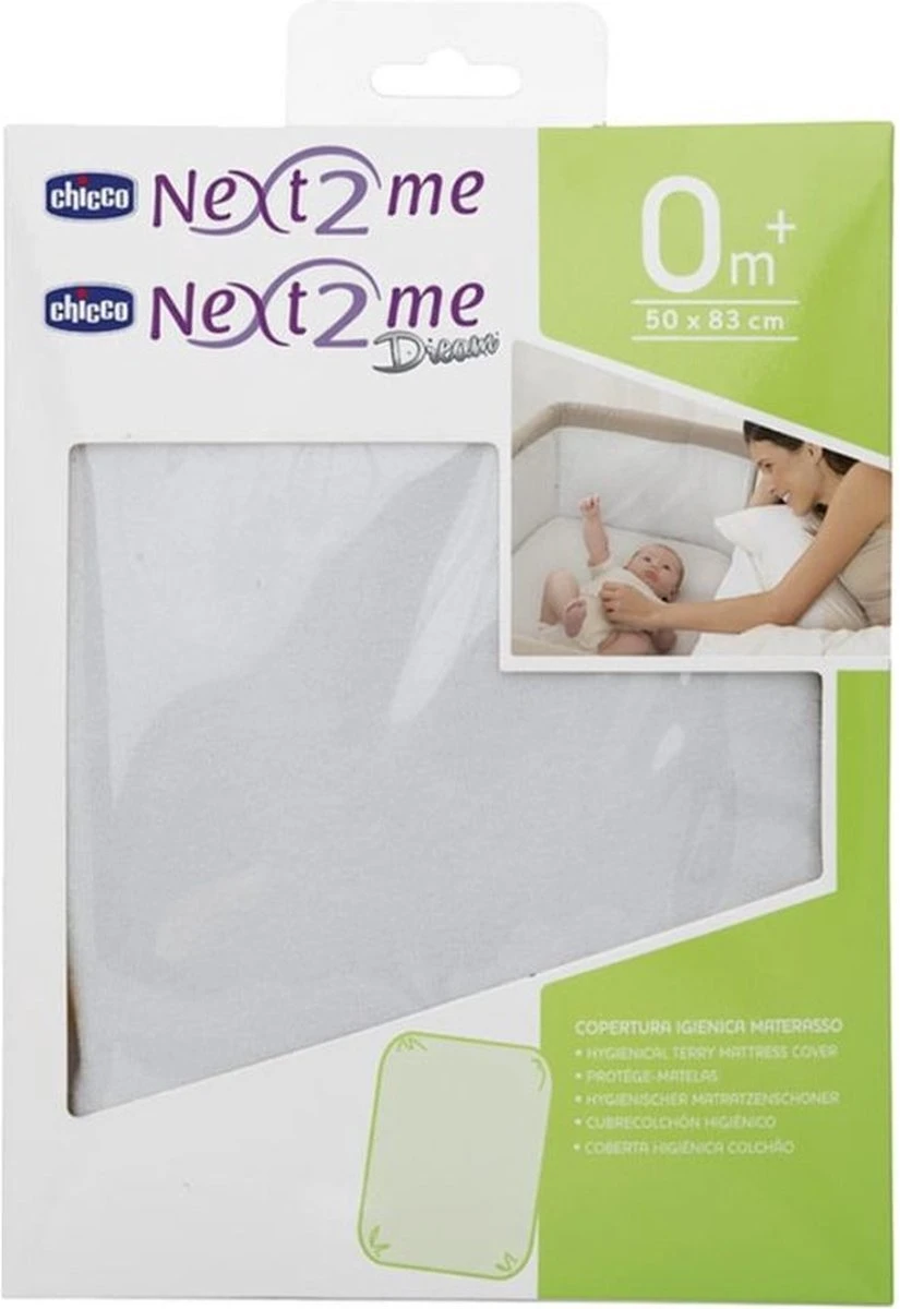 Chicco Next 2 Me Molton - 50x83 Cm - Wit - Afbeelding 2