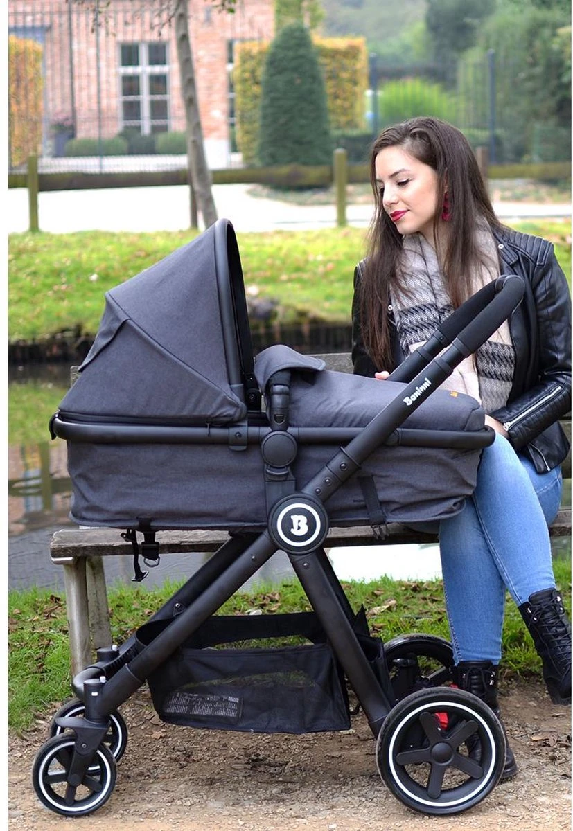 Baninni Kinderwagen Otto 3 In 1 Olive Green - Afbeelding 9