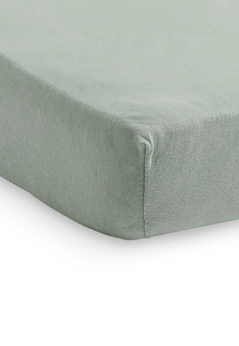 Jollein Baby Hoeslaken Ledikant Jersey 60x120cm - Ash Green - 2 Stuks - Afbeelding 5