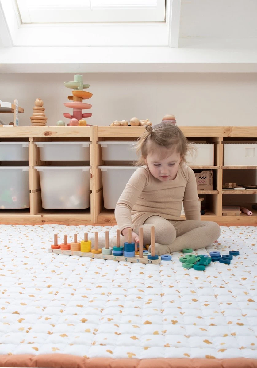 Love By Lily - Groot Speelkleed - Sunny Clovers - City Size - 150x120cm - Afbeelding 2