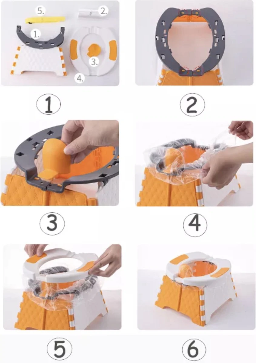 Merkloos Reispotje - Potje Peuter - Draagbaar Potje - Meeneem Potje Peuter - Potje Onderweg - Potje Baby - Afbeelding 9