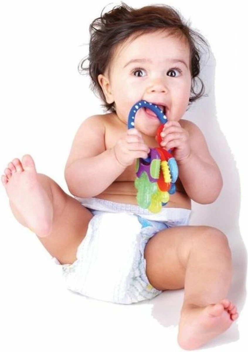 Nûby Bijtspeeltje Koelbijtsleutels - Blauw - 3m+ - Afbeelding 3