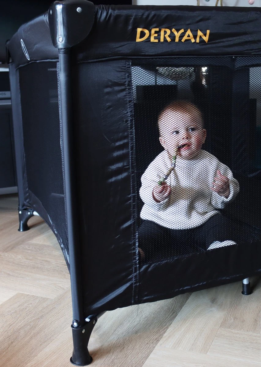 Deryan Kinderbox - Inklapbare Box - 100x100cm - Zwart - Afbeelding 8