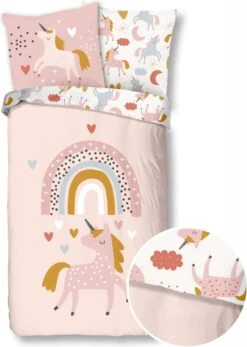 Good Morning Kinderdekbedovertrek UNILOVE 140x200/220 Cm Meerkleurig