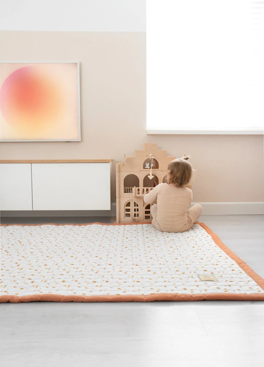 Love By Lily - Groot Speelkleed - Sunny Clovers - City Size - 150x120cm - Afbeelding 5