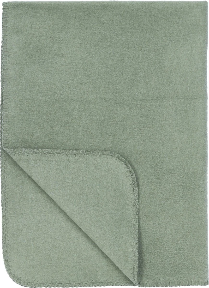Meyco Uni Ledikant Deken - Forest Green - 100x150cm