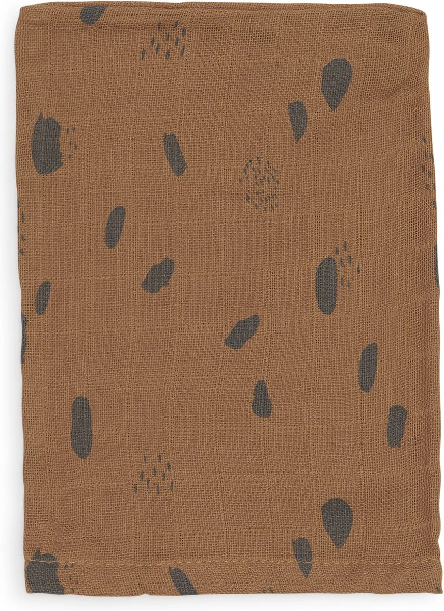 Jollein Baby Hydrofiel Washandje Spot - Caramel - 3 Stuks - Afbeelding 4