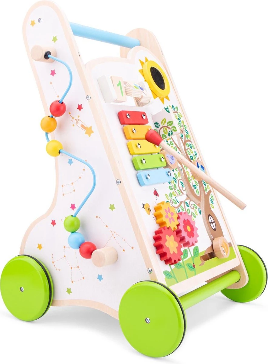 New Classic Toys® New Classic Toys Houten Activiteiten Duw- Loopwagen - Afbeelding 7